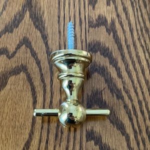 Gold tone Robe/Towel hook